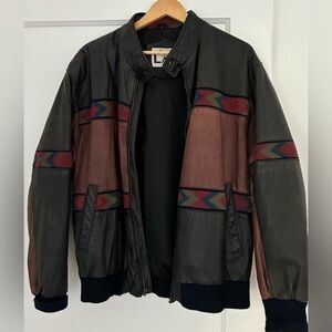 Men's Vintage Western Leather Jacket